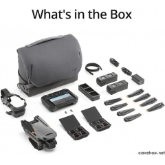 DJI Mavic 3 Cine 高级组合,无人机配有 4/3 CMOS Hasselblad 摄像头,5.1K 视频,全向障碍感应,46 分钟飞行,15 公里视频传输,带 DJI RC Pro,两个额外电池