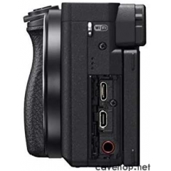 索尼 Alpha a6400 无反相机:紧凑型 APS-C 可互换镜头数码相机,带实时眼自动对焦、4K 视频和翻转触摸屏 - E 型兼容相机 - ILCE-6400/B 仅机身