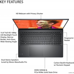 戴尔 Inspiron 15 笔记本电脑,15.6 FHD ...