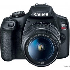 佳能 EOS Rebel T7 数码单反相机带 18-55 毫米镜头 | 内置 Wi-Fi | 24.1 MP CMOS 传感器 | DIGIC 4+ 图像处理器和全高清视频