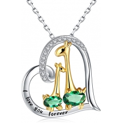 925-Sterling-Silver Heart Gira...