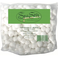 Spa Stix 棉球 500 只装中号尺寸。 非**柔软