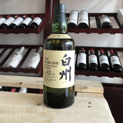白州12年700ml日本单一麦芽威士忌有盒原装进口洋酒