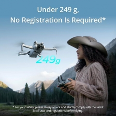 DJI Mini 4 Pro (DJI RC 2),折叠迷你无人机,带 4K HDR 摄像机,适合成人,0.549 磅/249 克,飞行时间34分钟,最大视频传输距离20公里,全向视觉感应